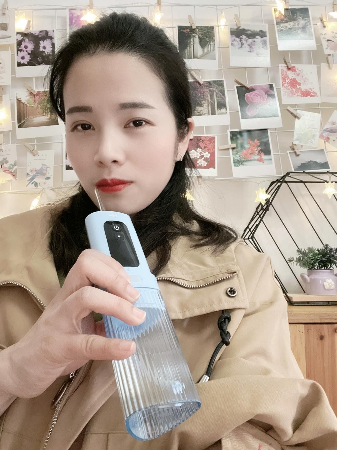 用上Poby小三角便携式冲牙器，远离各种口腔问题