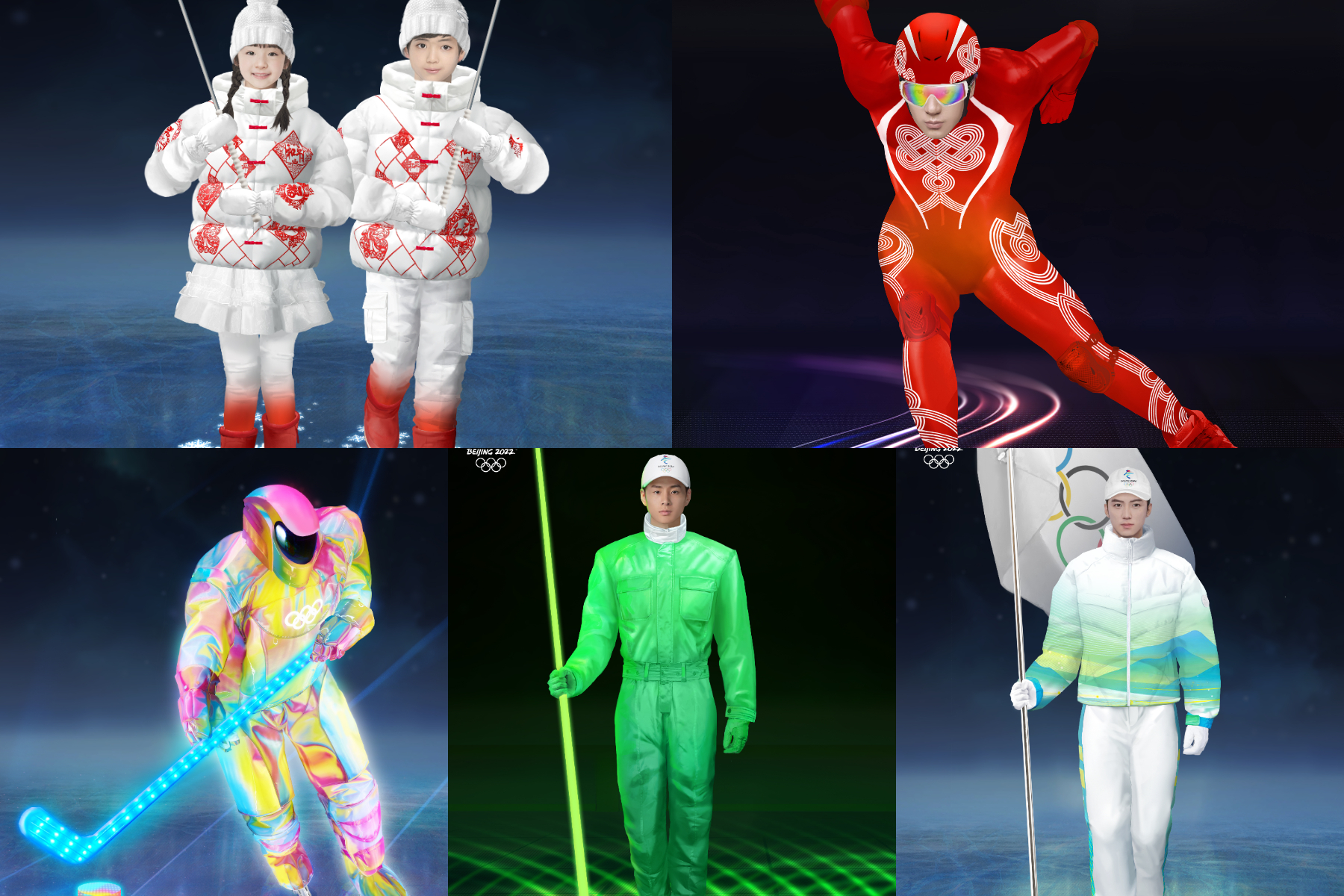 北京设计师品牌耗上万张设计图打造五组冬奥开幕式服装