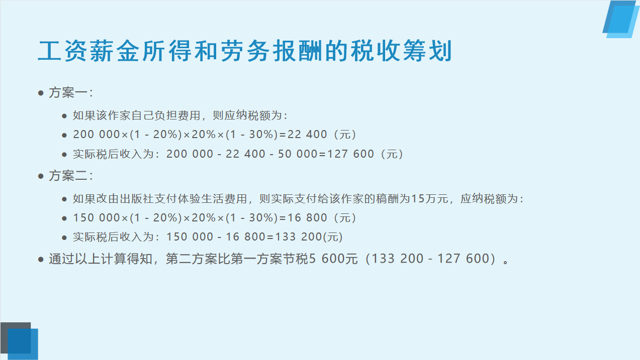 2022年最新个人所得税案例详解，含6个方面筹划案例，可直接打印