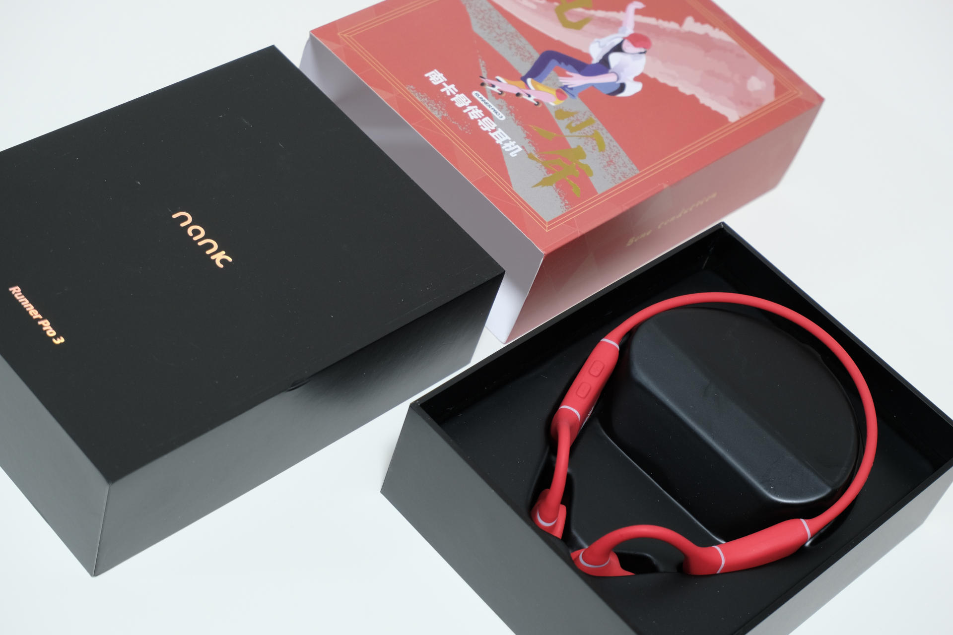 佩戴舒适不伤耳的最佳休闲运动蓝牙耳机-南卡骨传导Runner Pro3