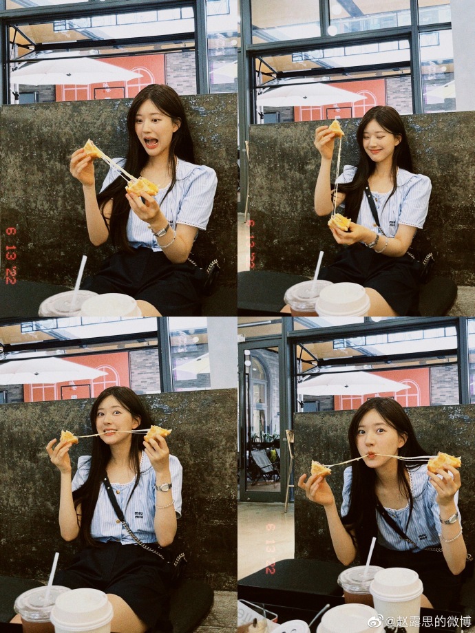 赵露思晒live图随拍美照！各种小表情俏皮可爱 杀青第二天就逛吃