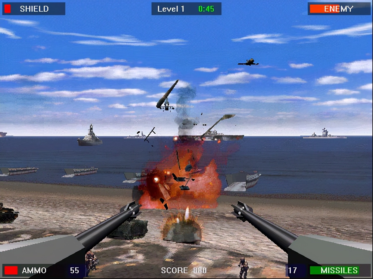 那部著名的抢滩登陆战,40年前还是款打鬼子的游戏