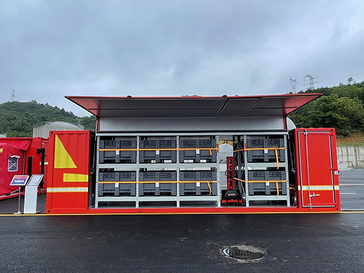 森源鸿马“1+N”智能方舱在贵州省消防救援后勤工作会议现场获赞