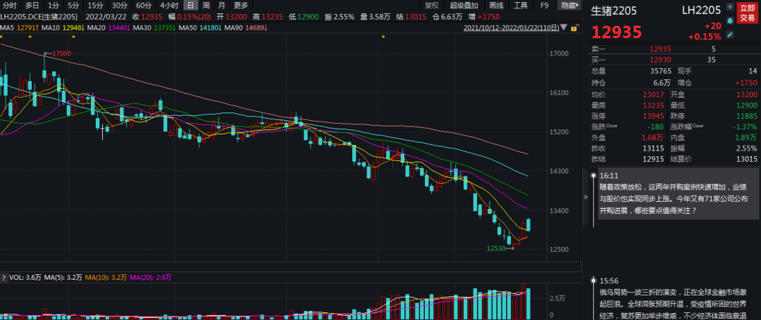牛钱生猪日报2022.3.22