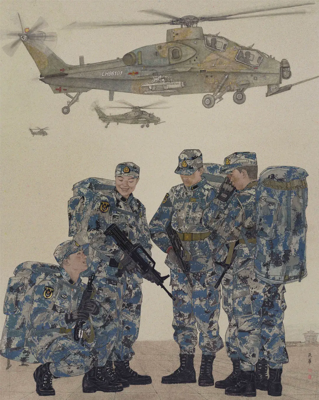 “夙昔荣耀”龙华区历届国展入选书画作品展