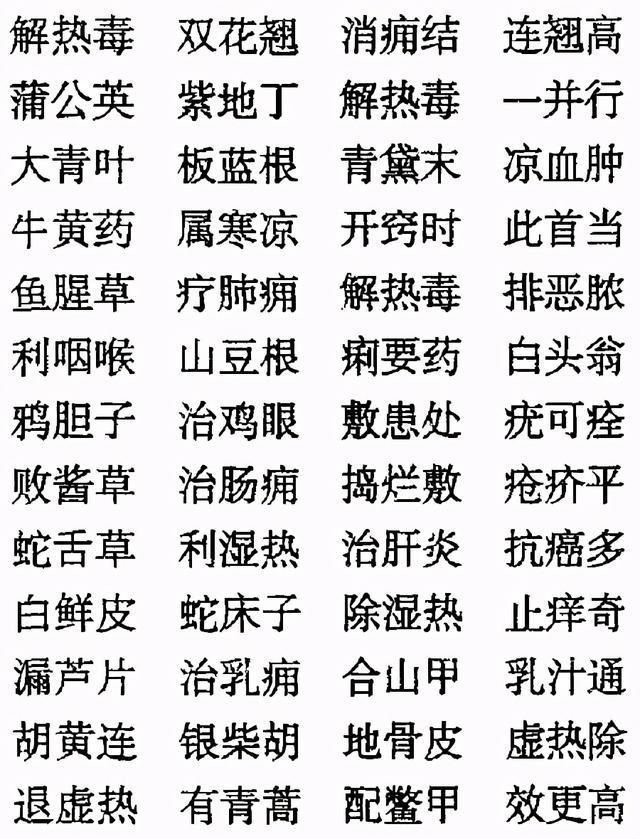 老中医毕生精髓：中药药性《三字经》，非常实用，建议收藏