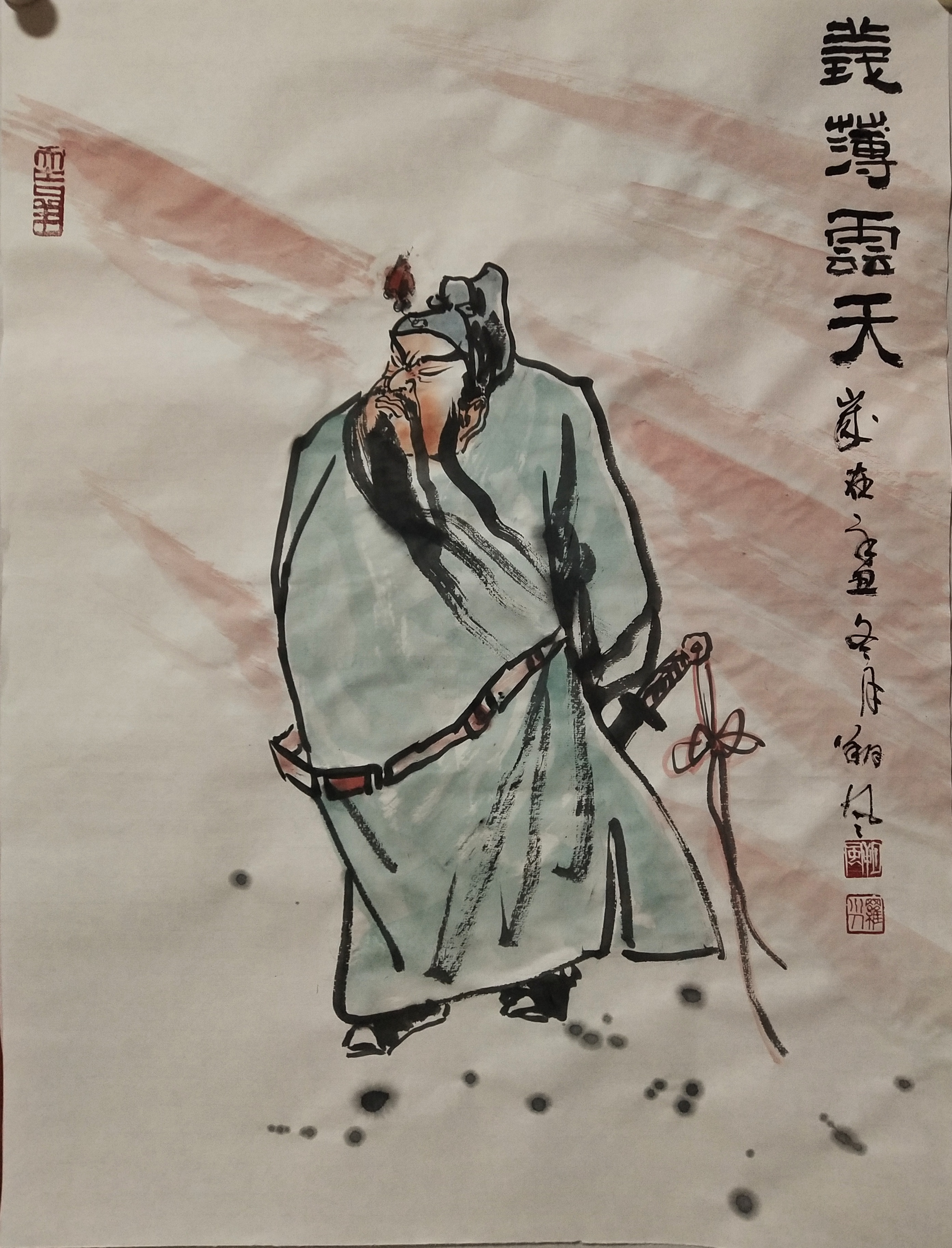 著名画家朔风禅意人物作品赏析