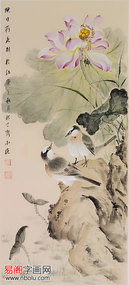 明净工丽，典雅优美，范璞（范小婉）花鸟画：万趣融其情思