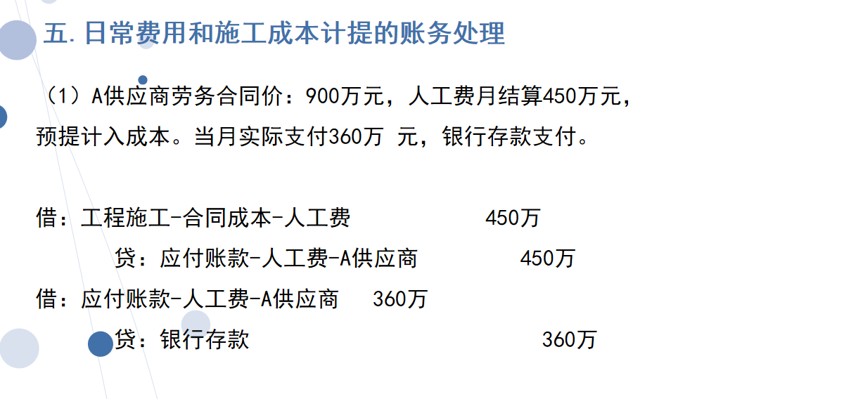 建筑工程会计：全套做账流程，附工程施工会计科目