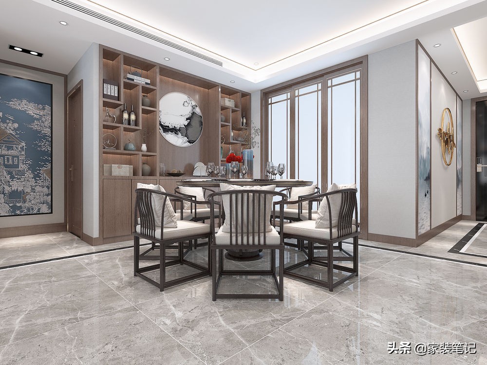 看这套160㎡大平层，发现新中式真的越看越好看，真的不容易过时