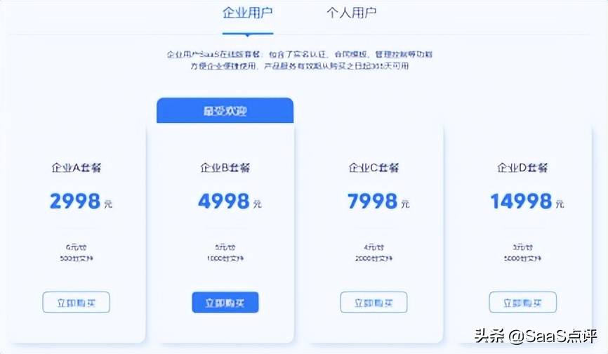 对比e签宝、法大大、契约锁、上上签价格，盘点哪个性价比高？