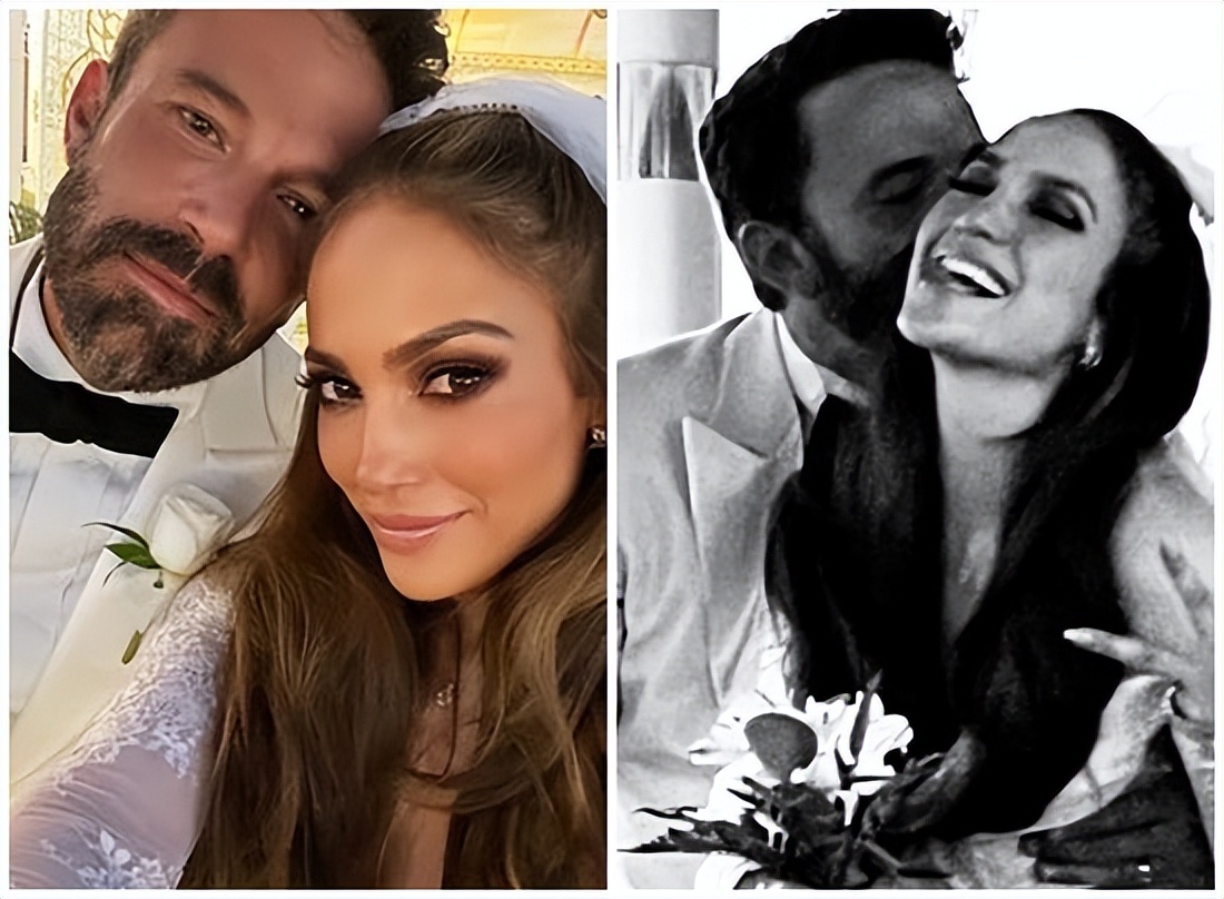 詹妮弗洛佩兹绝美婚纱照曝光！大本紧拥甜吻：终于成真的婚礼