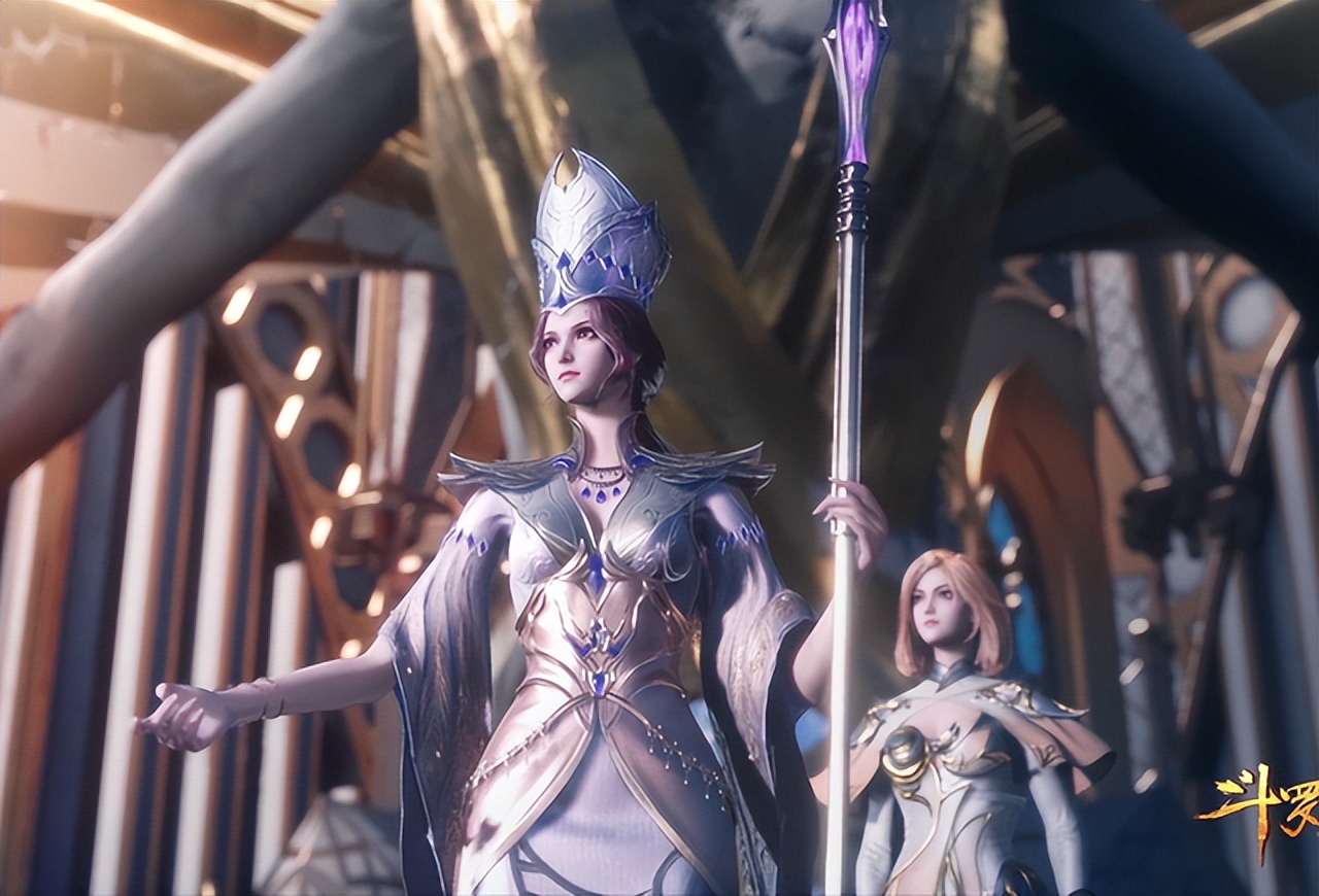 比比东图片(斗罗:比比东五次换装,女王形象温柔又霸气,年轻时长相好