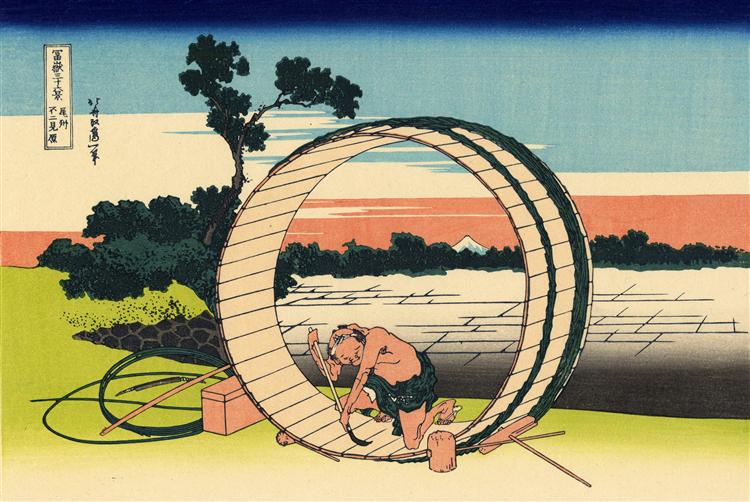 日本江户时代后期浮世绘画家葛饰北斋