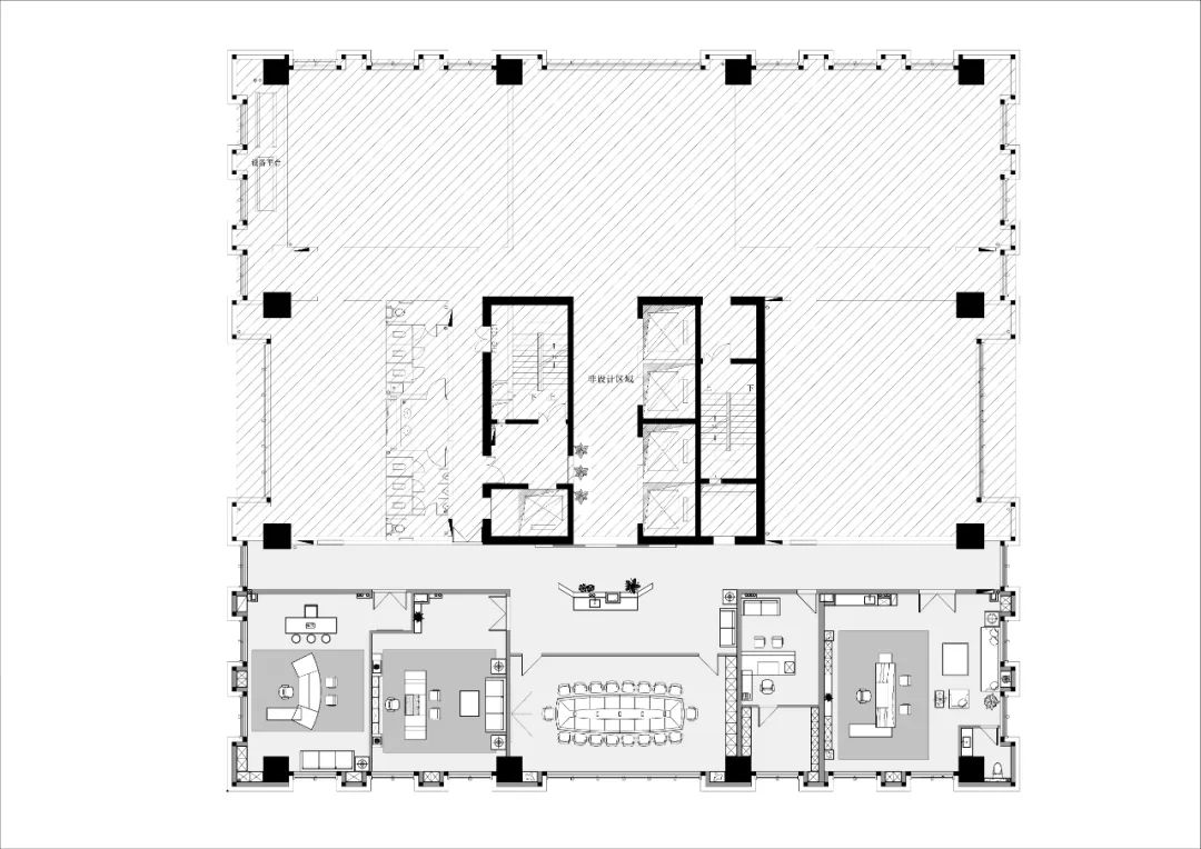 工装案例 | 420m²新中式办公室设计，一个具有大气舒适感的宽敞空间