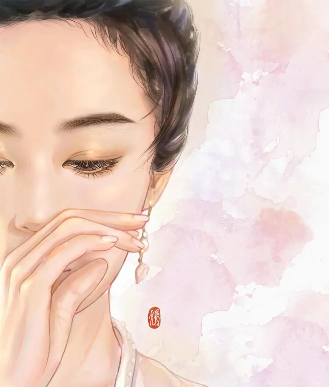 近期火热的古装电视剧女主手绘图