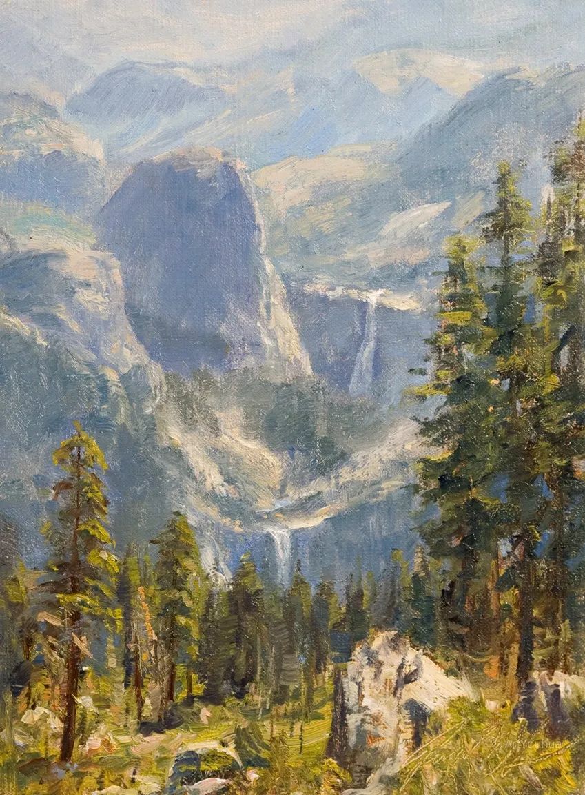 这位美国画家的风景油画,壮丽惊奇,太美了