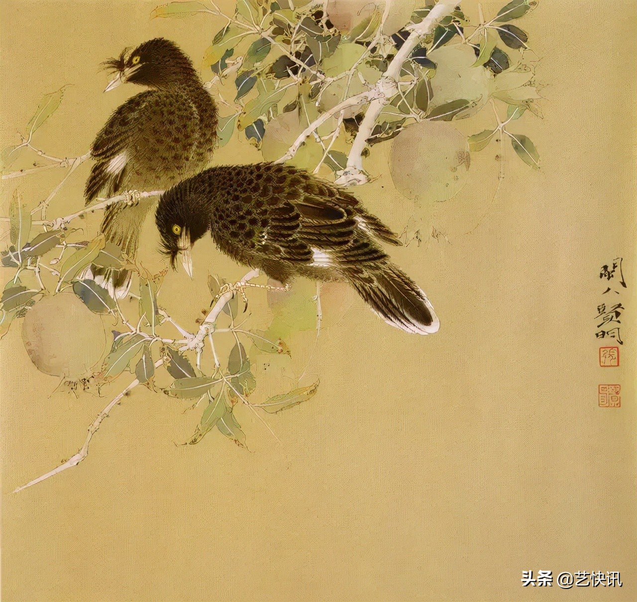 高古典雅·又具现代审美追求 | 张贤明工笔花鸟画74图