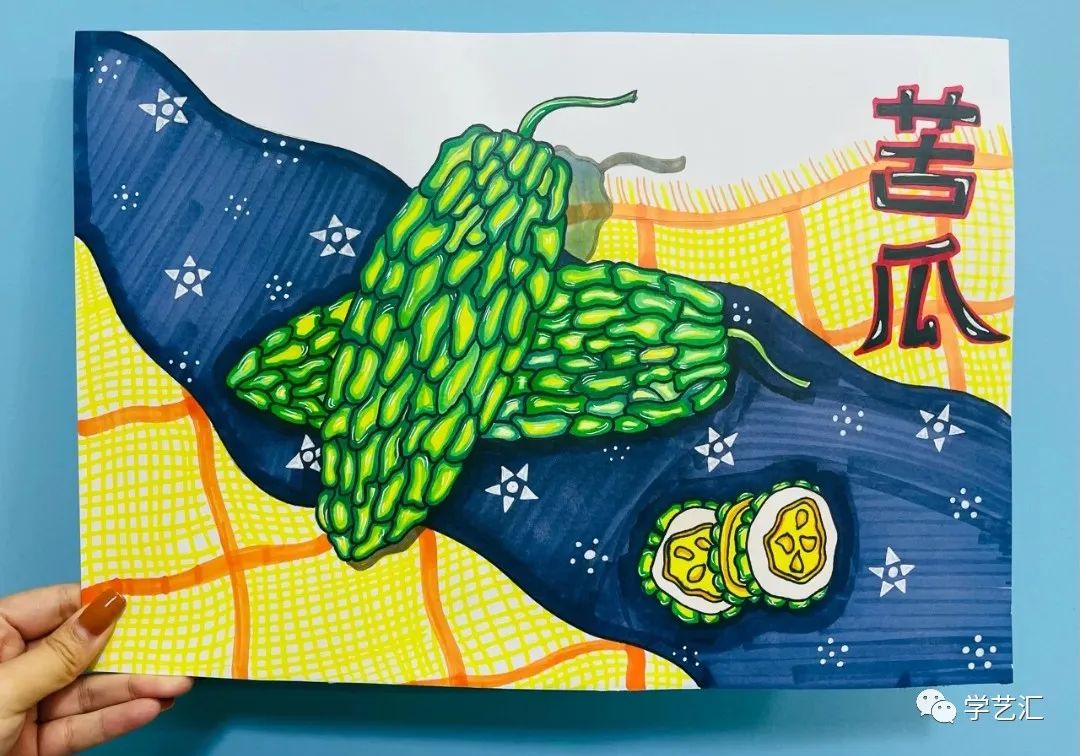 儿童画创作必备素材——42张儿童画，配色漂亮，造型简单