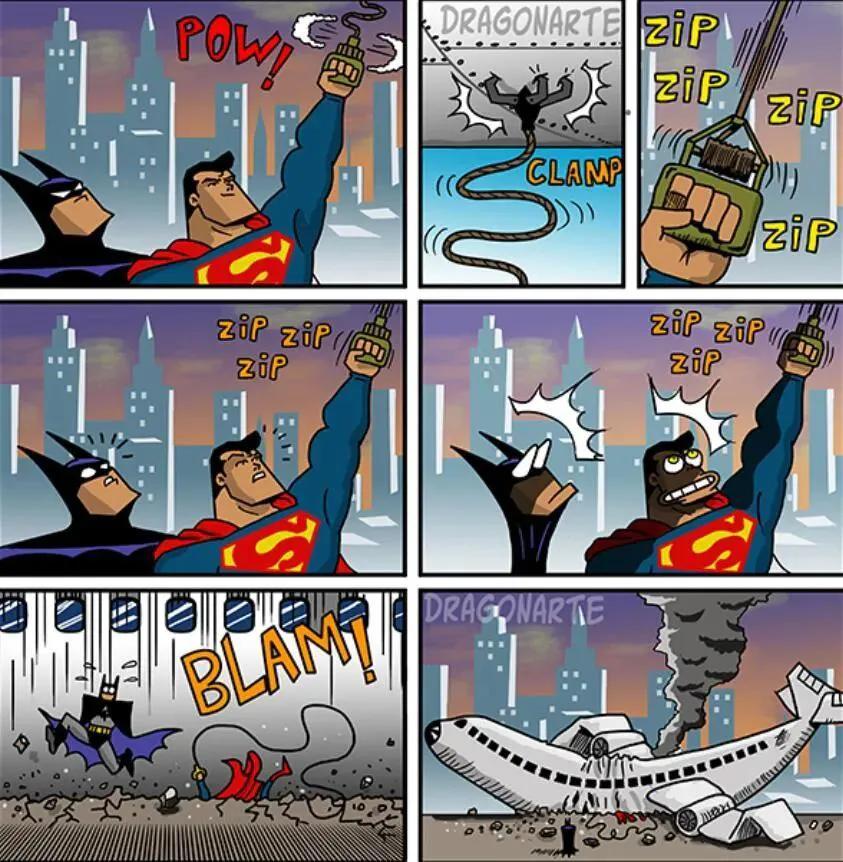 漫威DC搞笑漫画，蝙蝠侠和超人比赛射飞镖，闪电侠：你们礼貌吗？