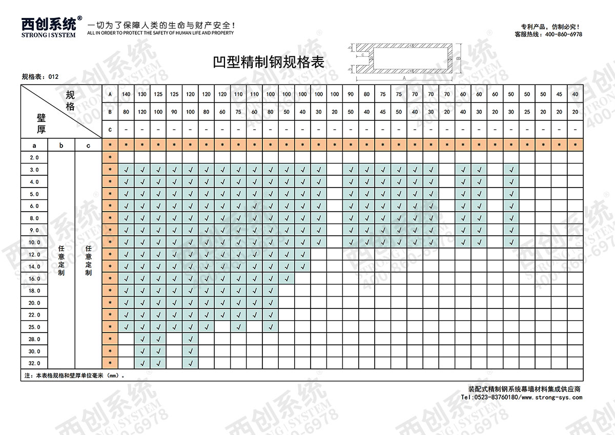 精制鋼(精致鋼)型材有哪些規(guī)格？- 西創(chuàng)系統(tǒng)(圖16)