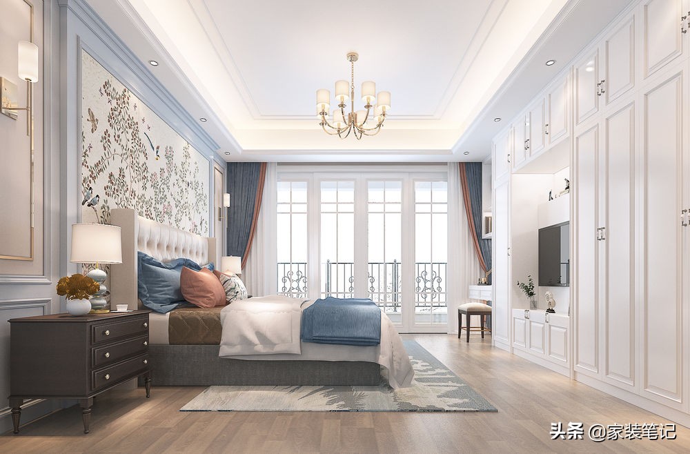 长沙夫妻三层别墅，选择装修简单的美式风格，家里面充满了温馨感