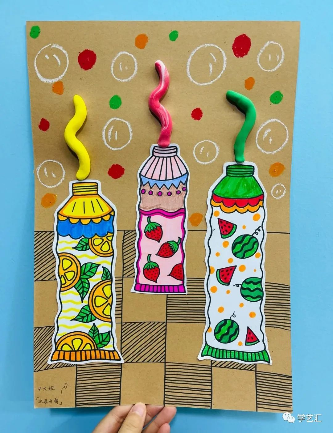 儿童画创作必备素材——42张儿童画，配色漂亮，造型简单