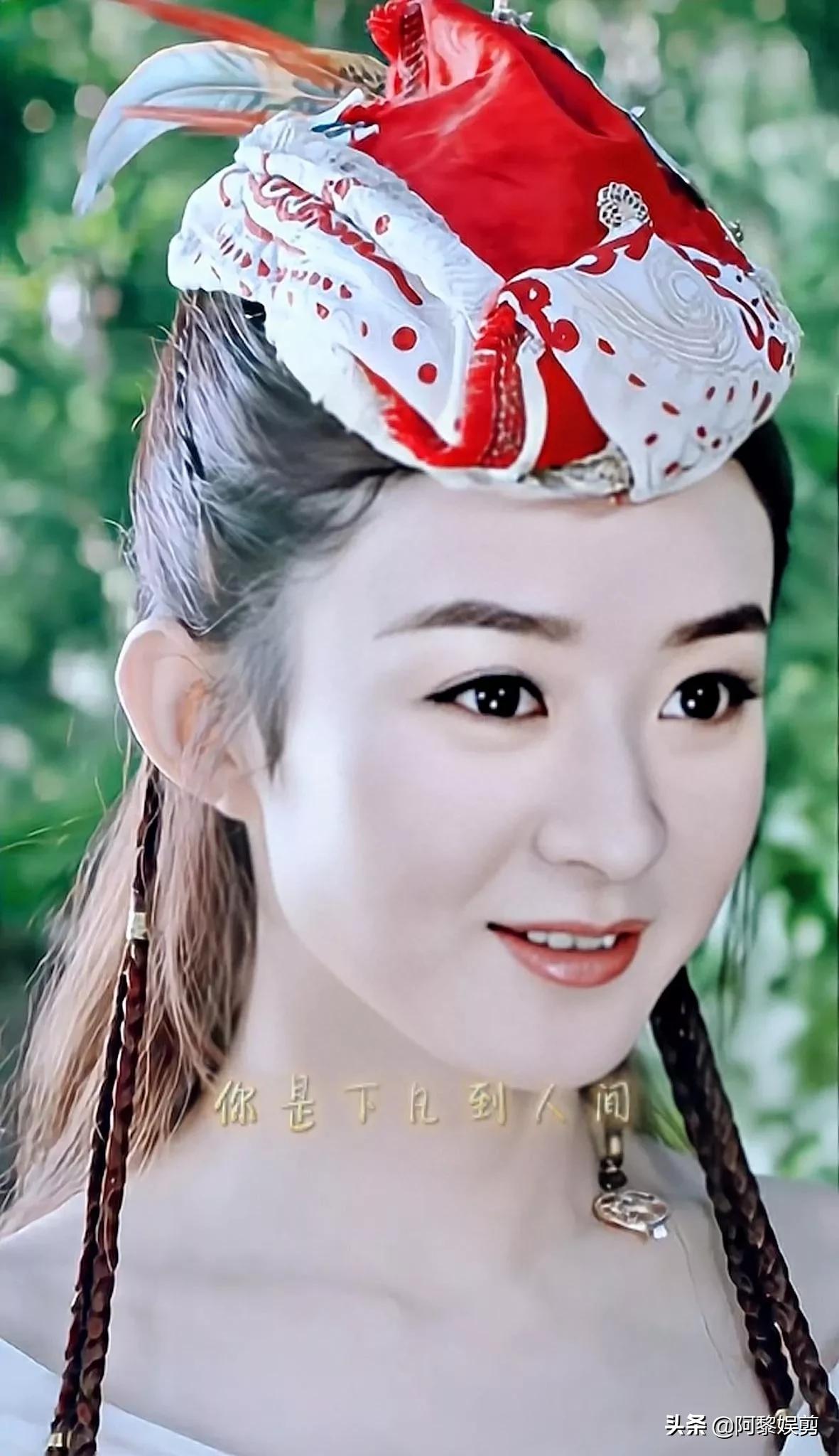 灵动的赵丽颖，仙气飘飘的赵丽颖，你还带着兔子，怎么就那么可爱