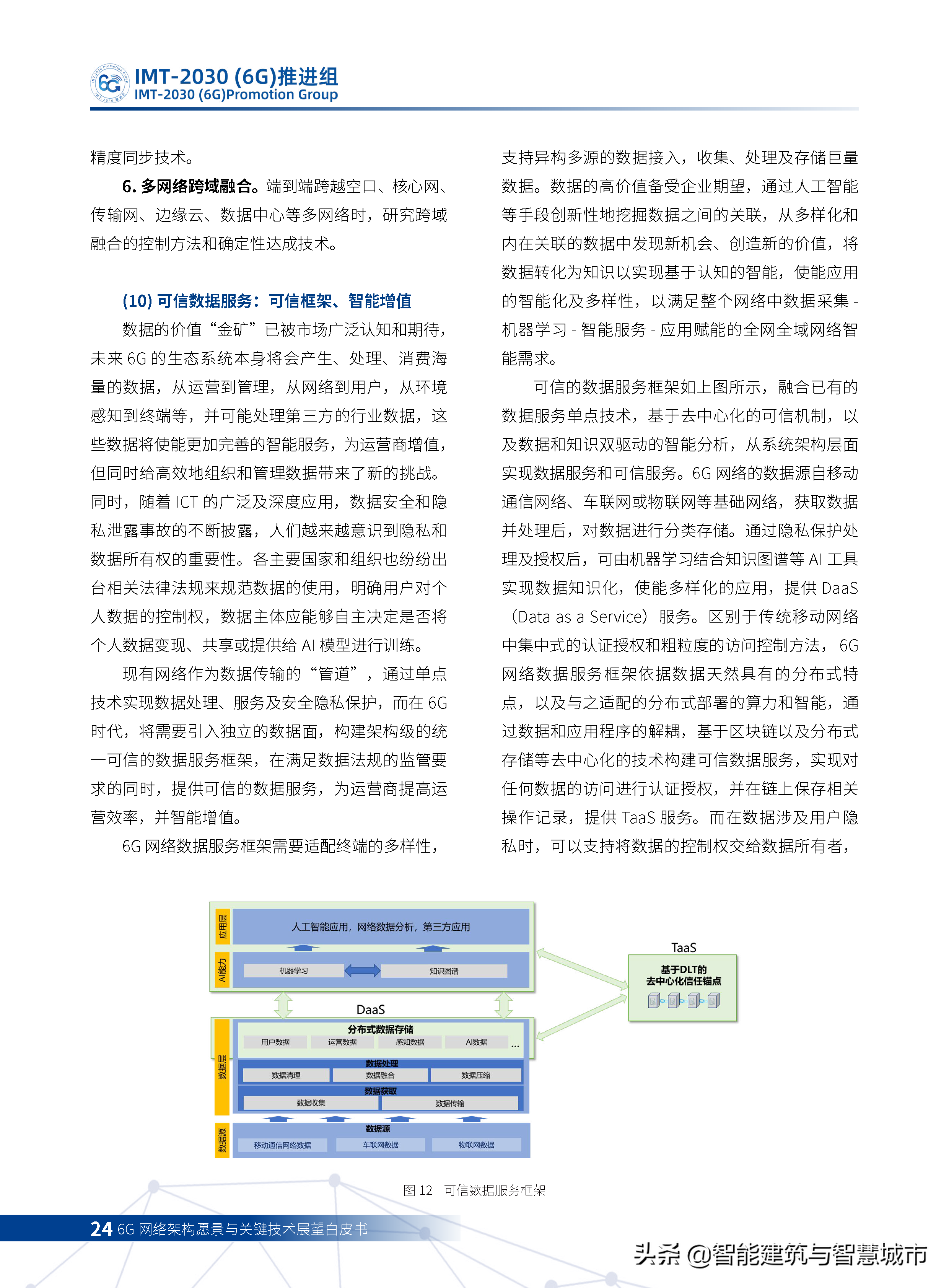 6G网络架构远景与关键技术展望白皮书