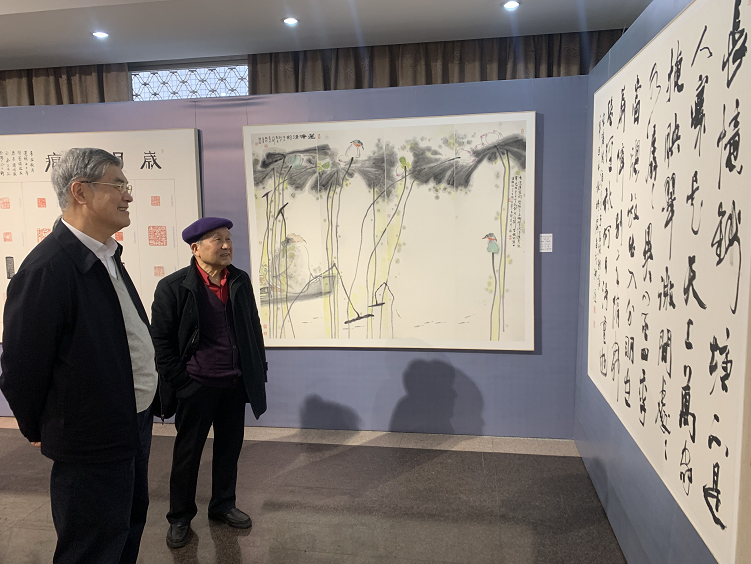 壮丽江山·书画篆刻作品展在浙江图书馆开幕