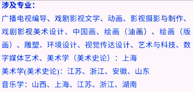 艺考生看过来收藏好！186所大学采取统考成绩招生艺术类专业