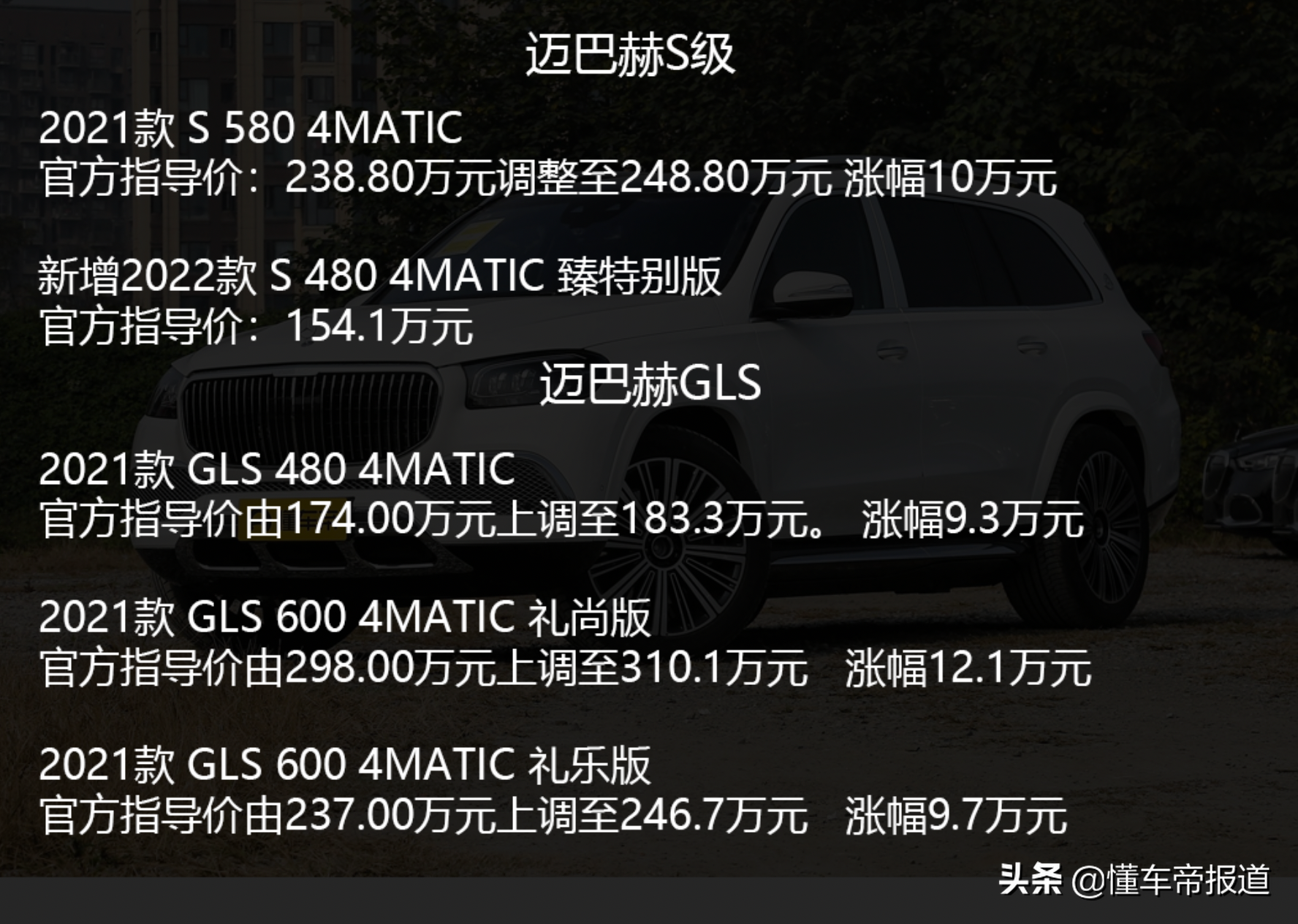 深度 | 奔驰多款车型涨价，最高涨幅超10万！宝马还能“挺”多久？