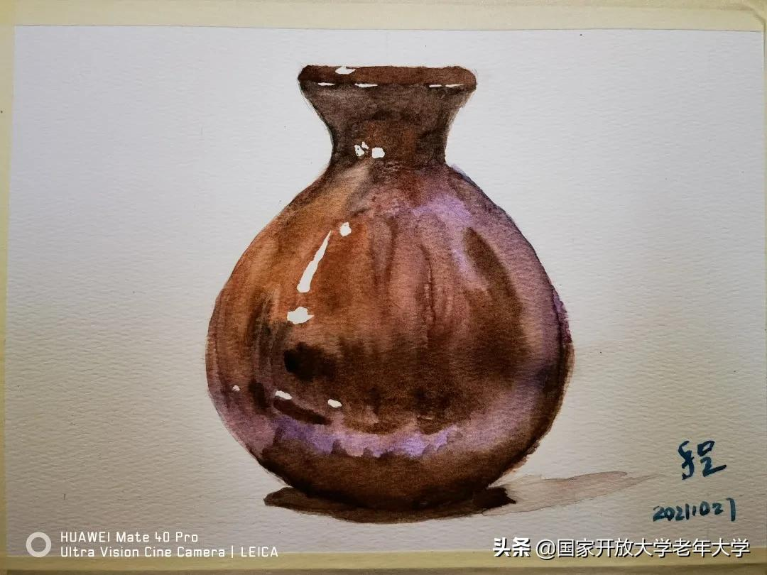 在校园·良作 | 水彩让我们的青春重新绽放——水彩画初级班学员作品