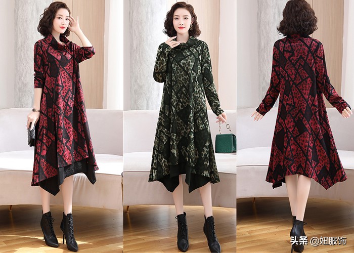 五一出游时，穿搭这几款民族风印花连衣裙，随手一拍都是美照