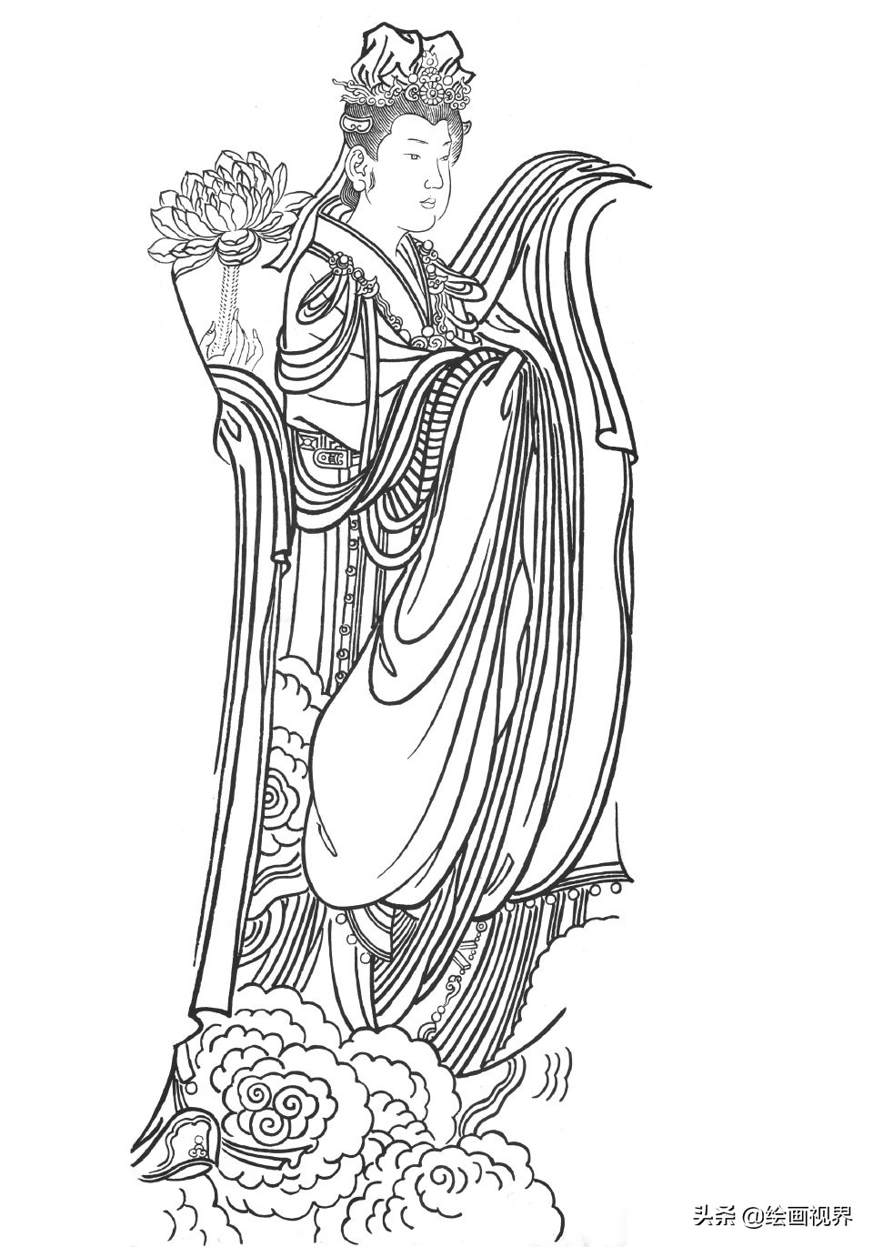 白描人物线稿怎么正确临摹?其实画法很简单,初学者一定要这样画