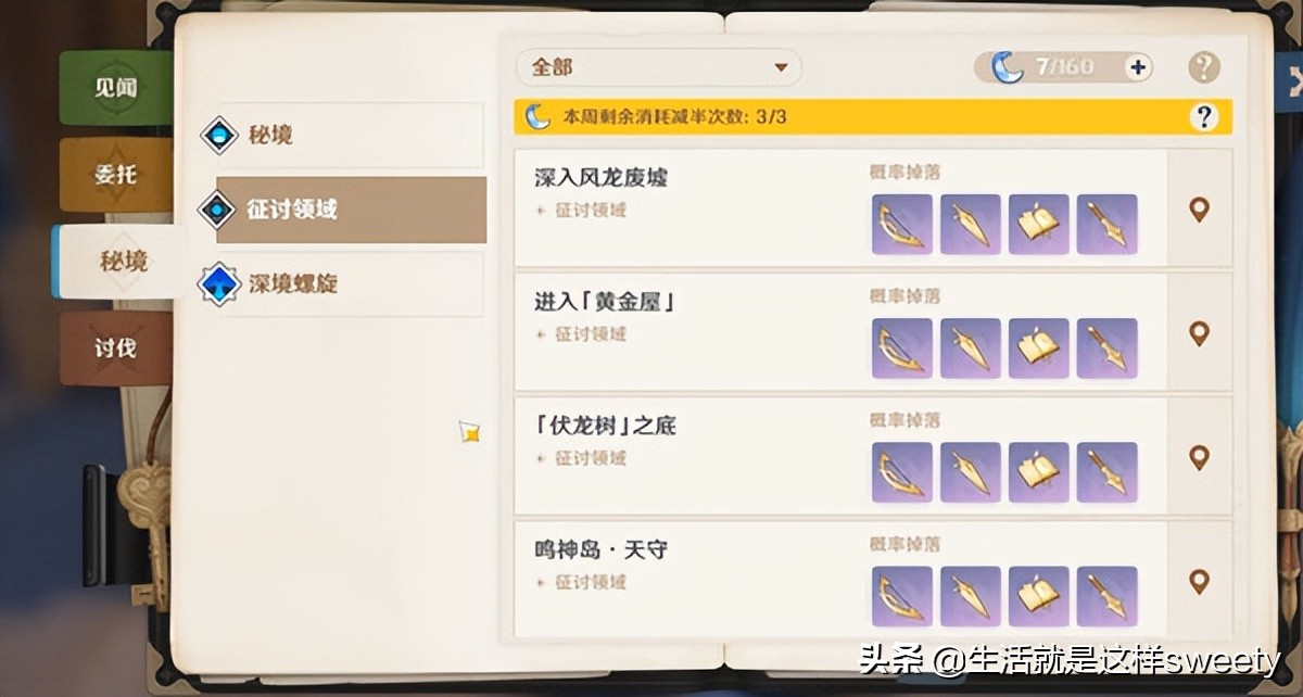 原神和璞鸢突破材料一览
