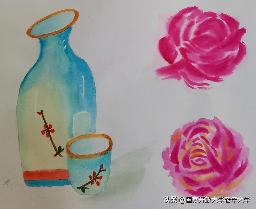 在校园·良作 | 水彩让我们的青春重新绽放——水彩画初级班学员作品