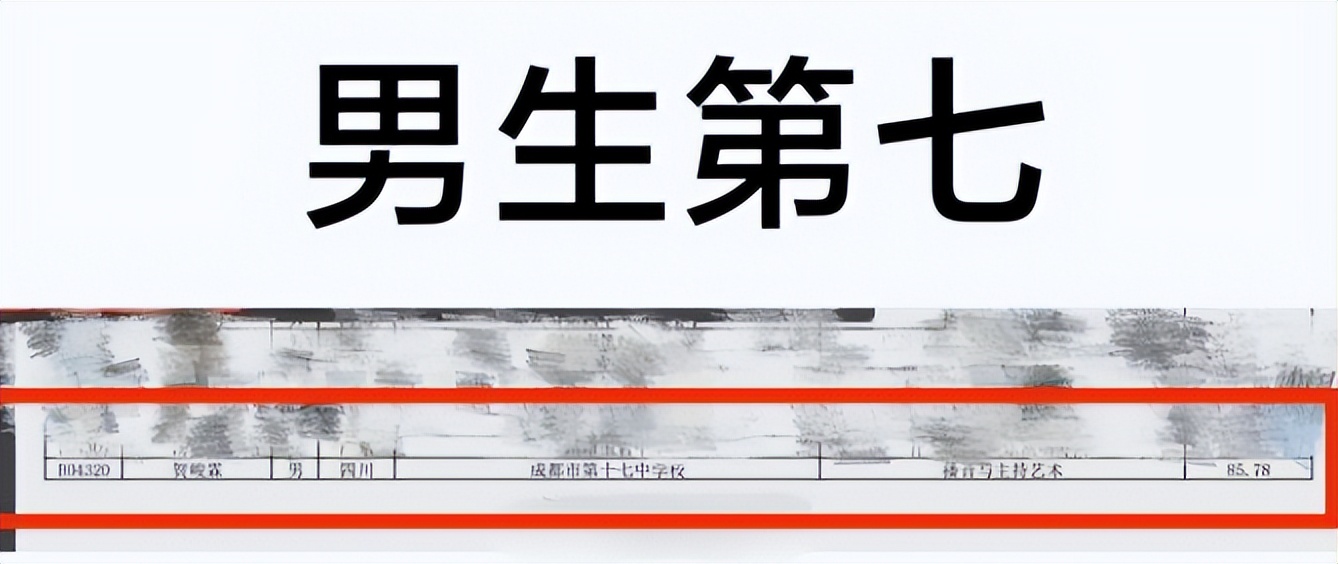 中传艺考成绩流出，时代少年团贺峻霖成绩不俗，不愧是学生的榜样