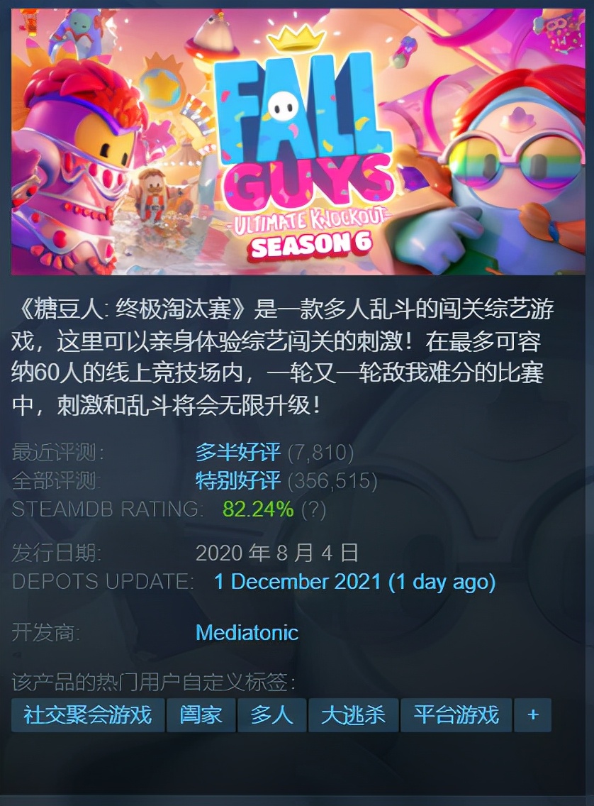每日Steam折扣:糖豆人:终极淘汰赛、盗贼之海、冬日计划