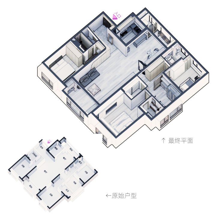 双储物间，入住一年整洁如新的秘诀 | 居住设计