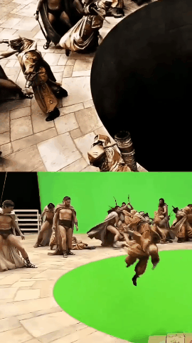 被骗得好惨：6个电影特效镜头前后对比，看完吐出一口老血…