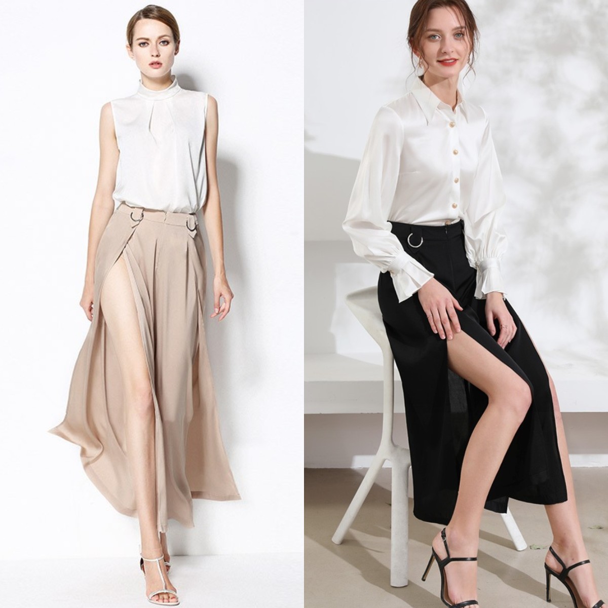 试试今年流行的"真丝裙",美得洋气高级