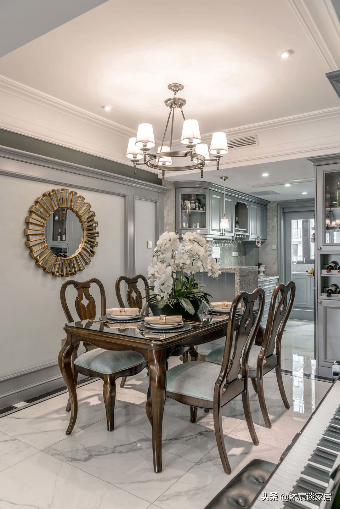 她不要“网红”风格，新家装成经典美式风，随处可见的优雅与浪漫