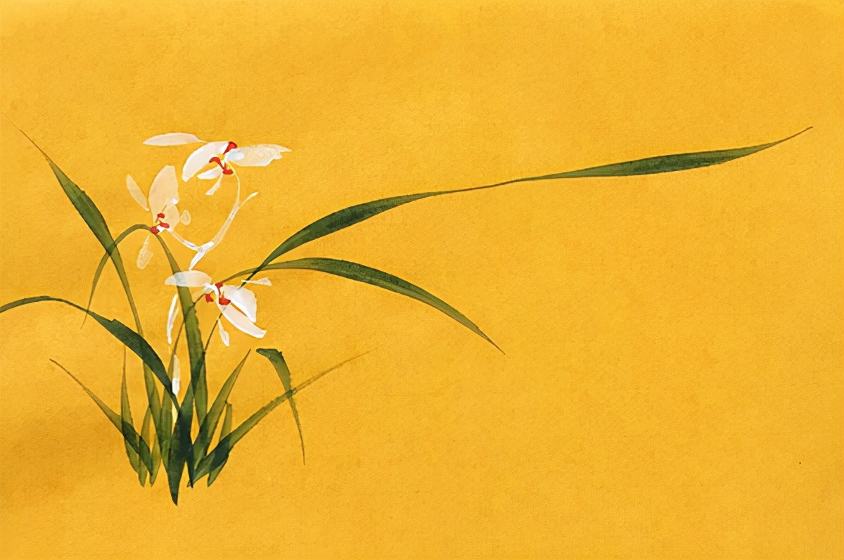 殷炳生的幽兰人生兰花的香在内不在外人亦是如此