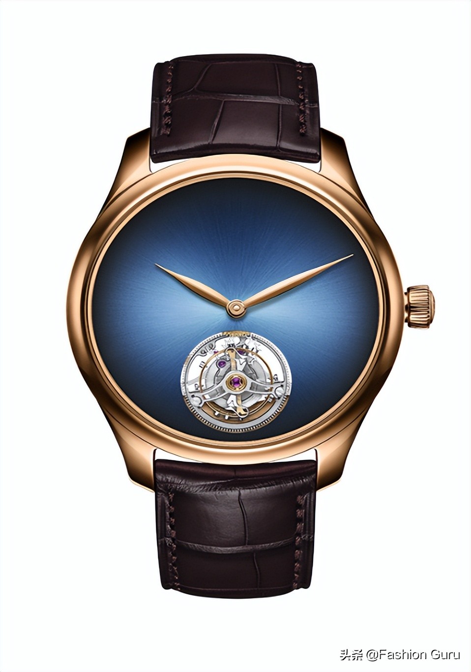 H. MOSER & CIE.亨利慕时电光蓝陀飞轮腕表