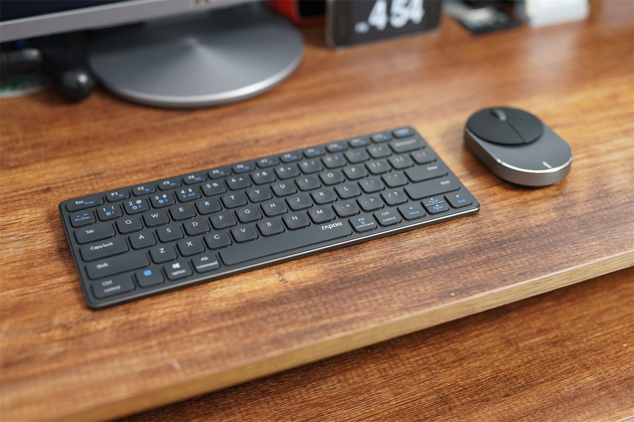 支持无线蓝牙的雷柏E9050G键盘和M600G鼠标便携小巧颜值高