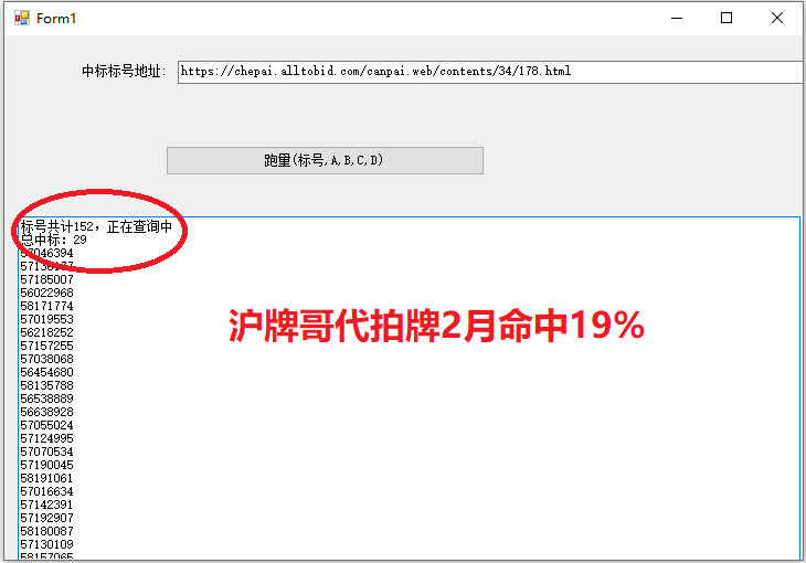 2月上海车牌拍卖总结，沪牌哥代拍沪牌命中19%