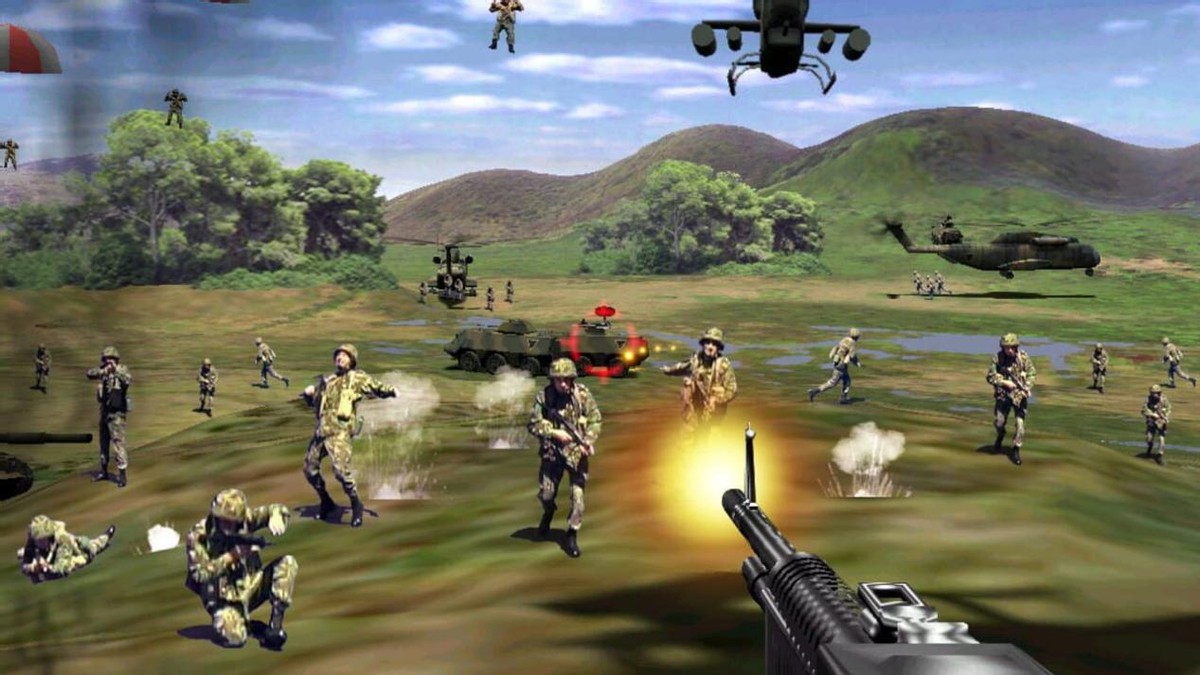 那部著名的抢滩登陆战,40年前还是款打鬼子的游戏