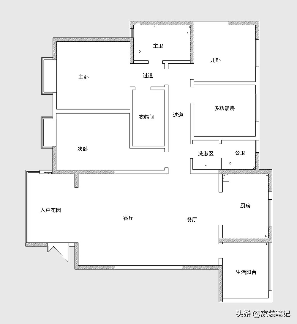 175平米的新中式风格，看到客厅后，被深深吸引，大气和韵味并存