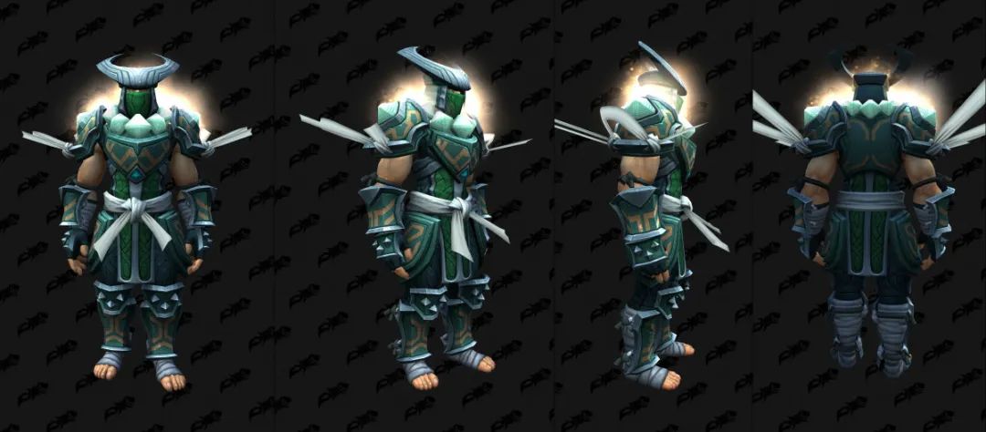 魔兽世界 9.2 武僧套装 的6种配色